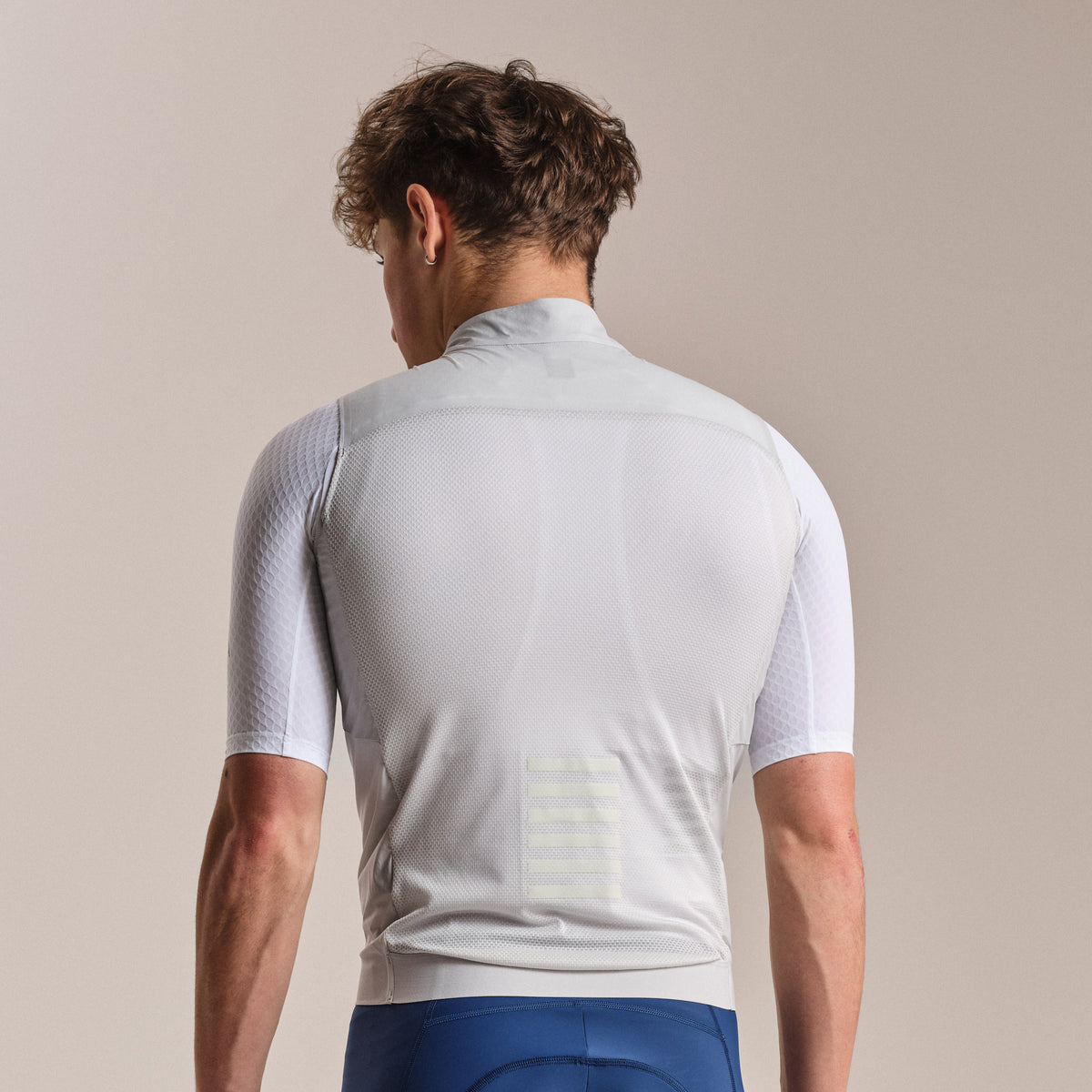 Men's Pro Team Gilet II - Silver/White
