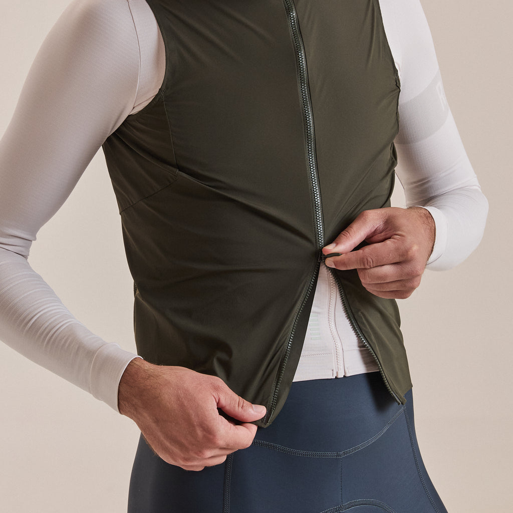 Men's Pro Team Gilet II - Bottle Green/Black