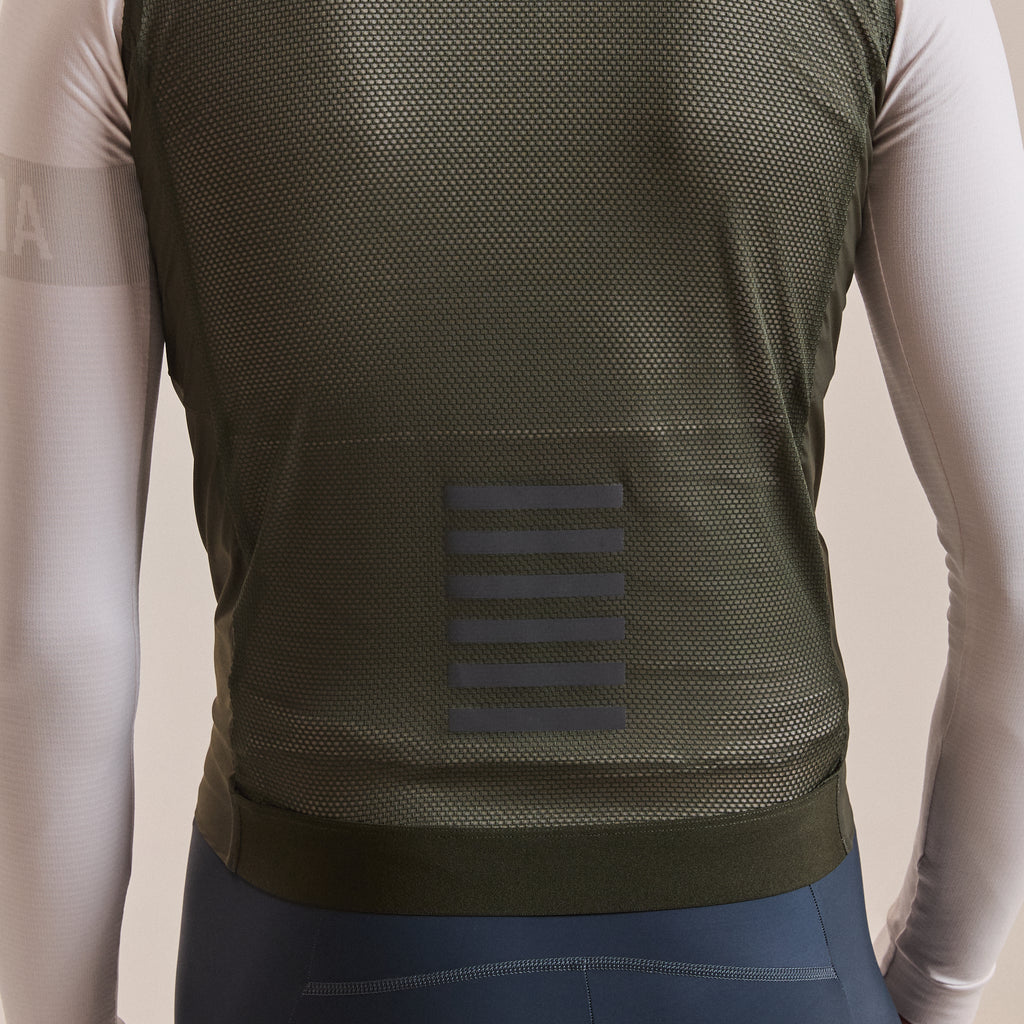 Men's Pro Team Gilet II - Bottle Green/Black