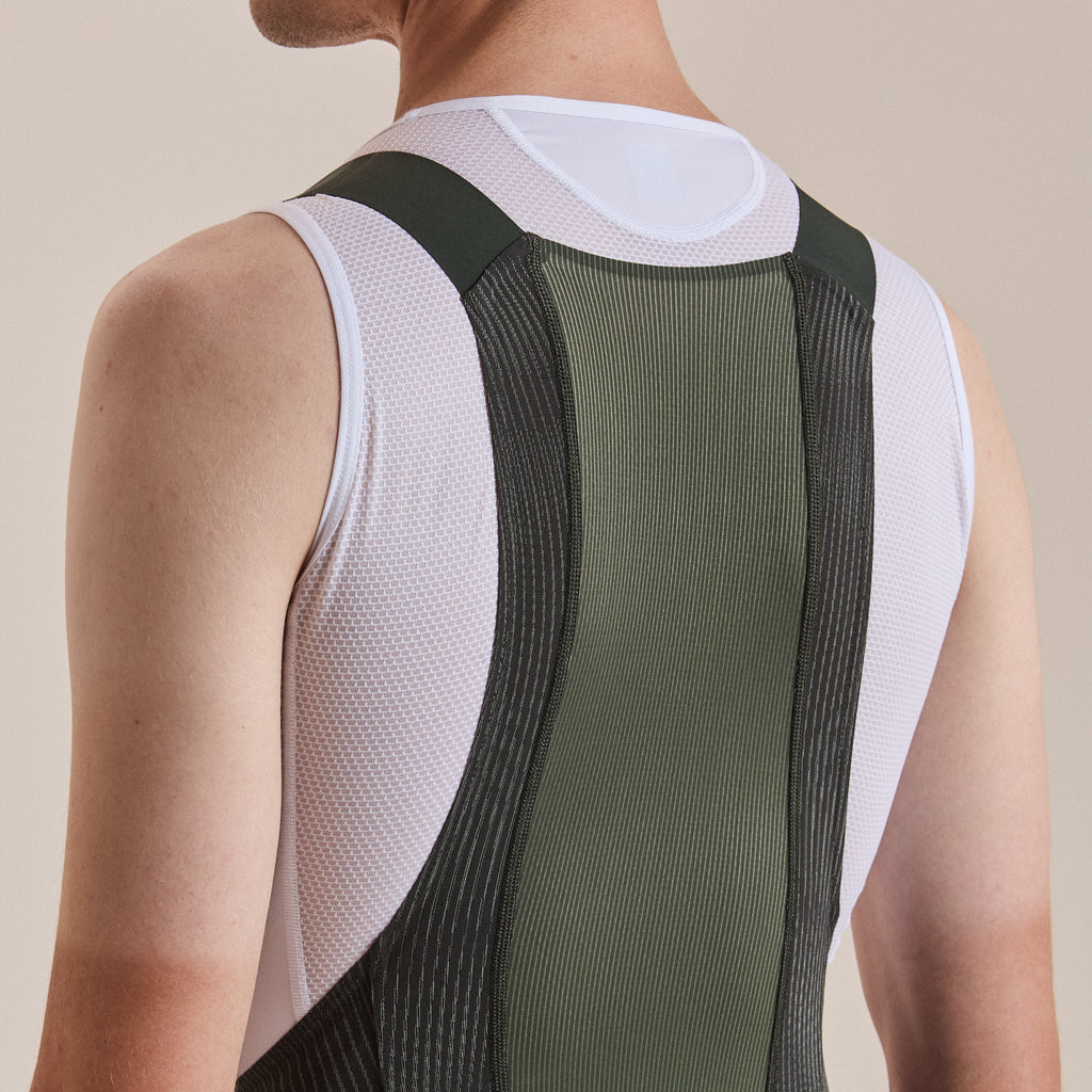 Men's Pro Team Powerweave Bib Shorts - Bottle Green/Laurel
