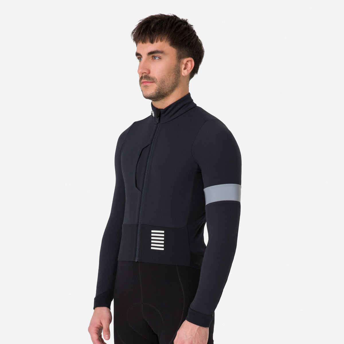 Men's Pro Team Winter Jacket - Black/White