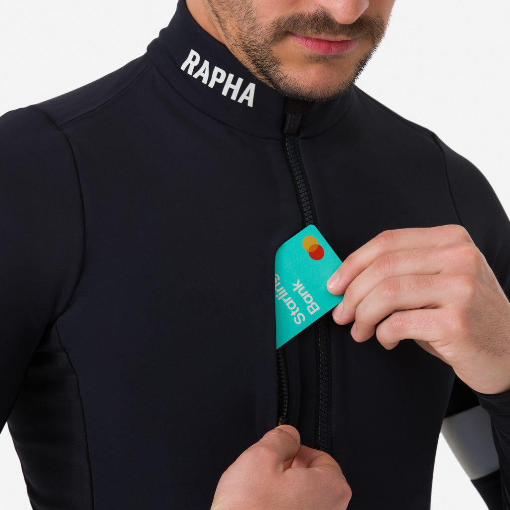 Men's Pro Team Winter Jacket - Black/White