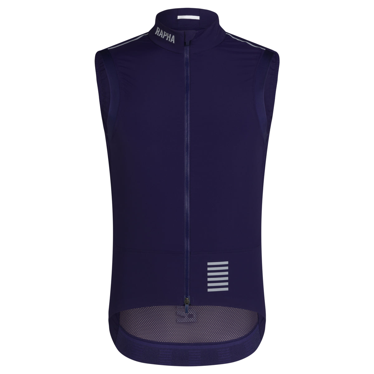 Men's Pro Team Lightweight Gilet - Navy Purple/Silver Reflective