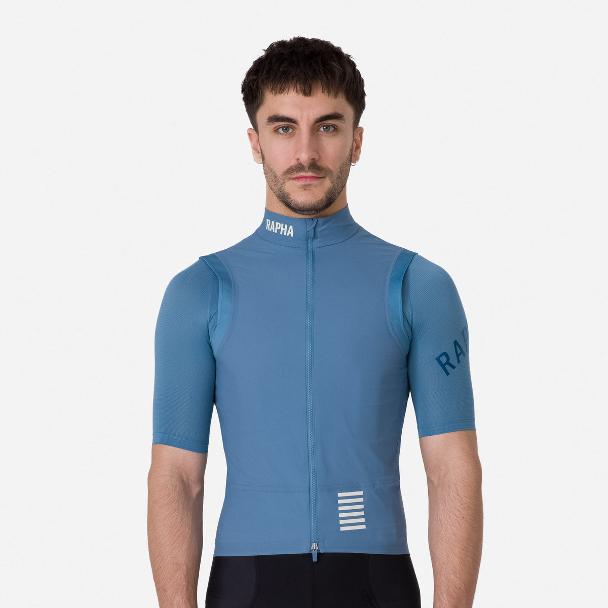 Men's Pro Team Lightweight Gilet - Dusted Blue/White