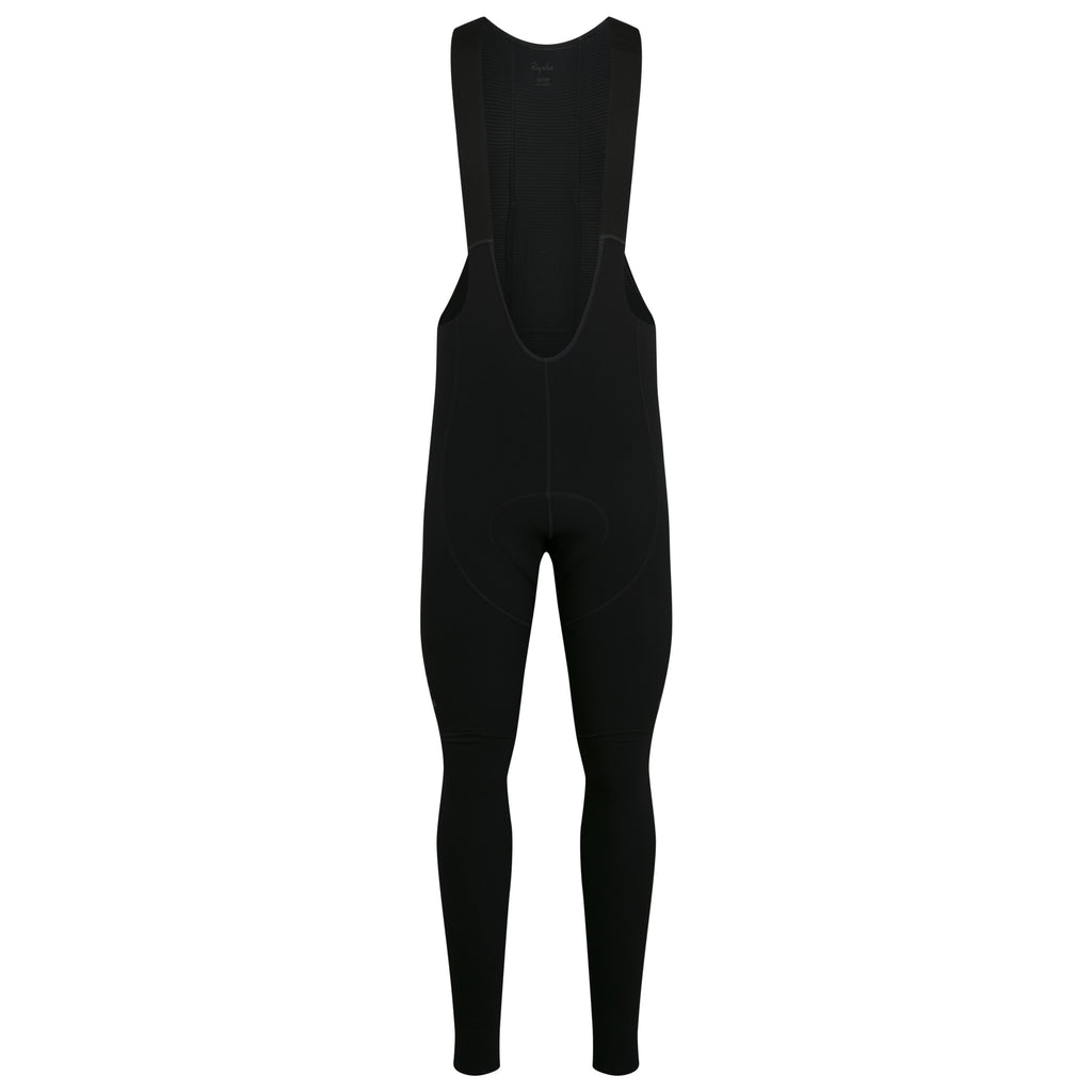 Men's Pro Team Winter Tights with Pad II - Black/Black