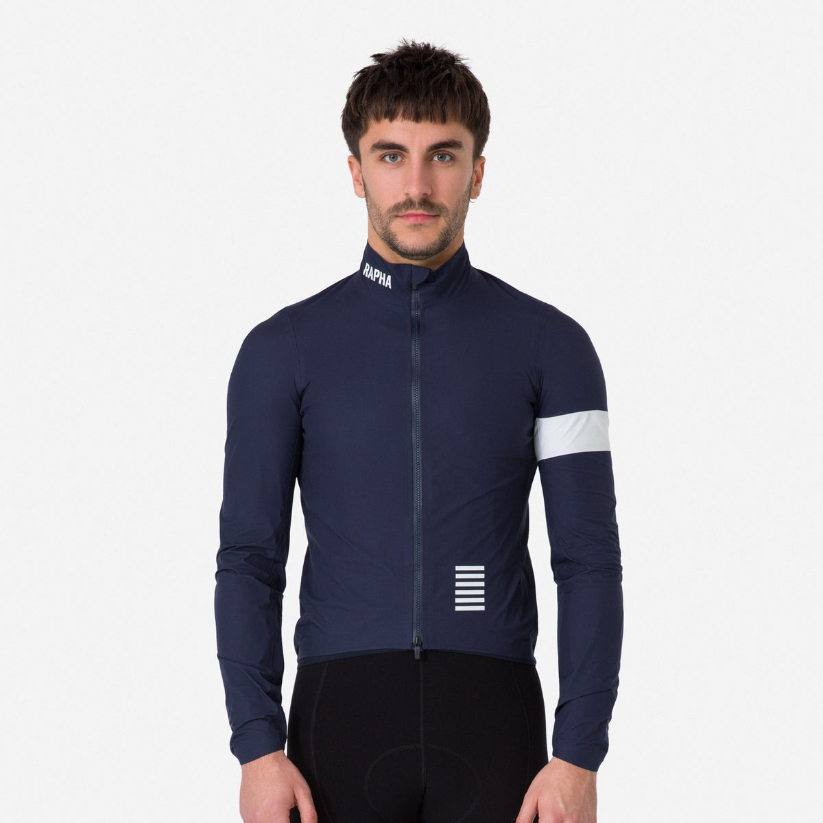 Men's Pro Team GORE-TEX Rain Jacket - Dark Navy/White
