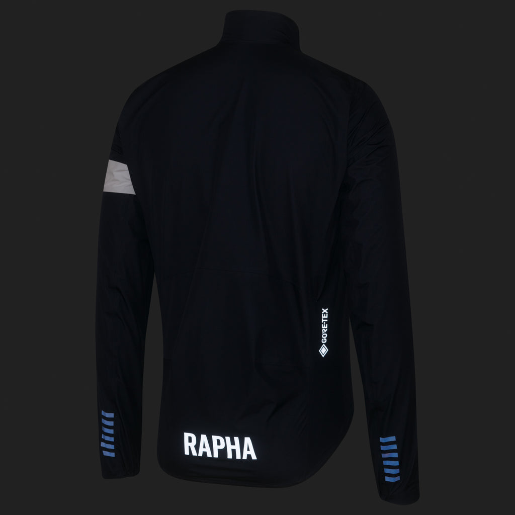Men's Pro Team GORE-TEX Rain Jacket - Dark Navy/White
