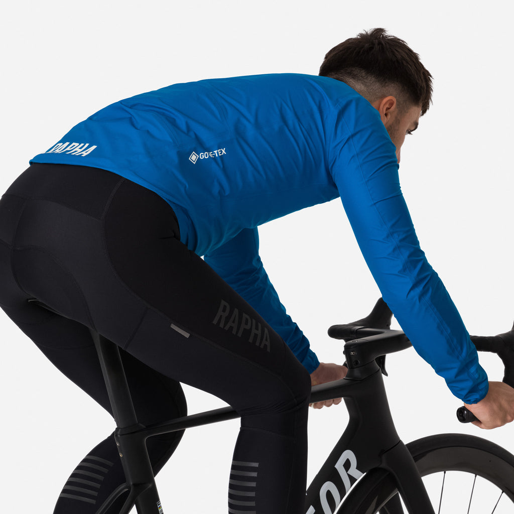 Men's Pro Team GORE-TEX Rain Jacket - Petrol Blue/White