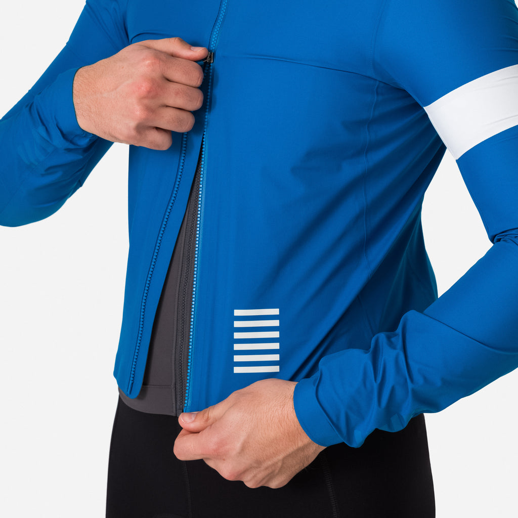 Men's Pro Team GORE-TEX Rain Jacket - Petrol Blue/White