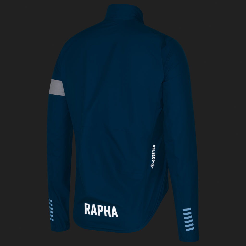 Men's Pro Team GORE-TEX Rain Jacket - Petrol Blue/White