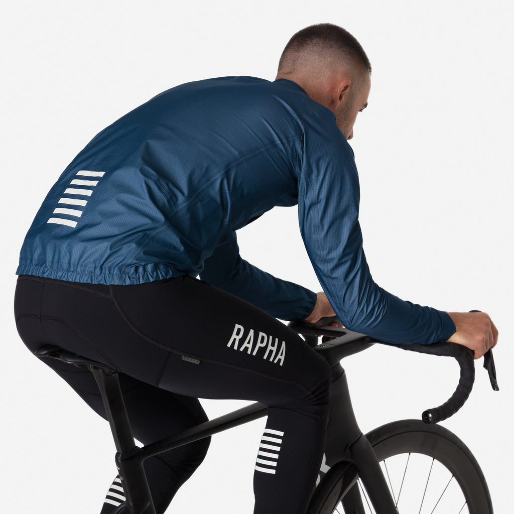 Men's Pro Team Gore-Tex Lightweight Rain Jacket - Titan/White