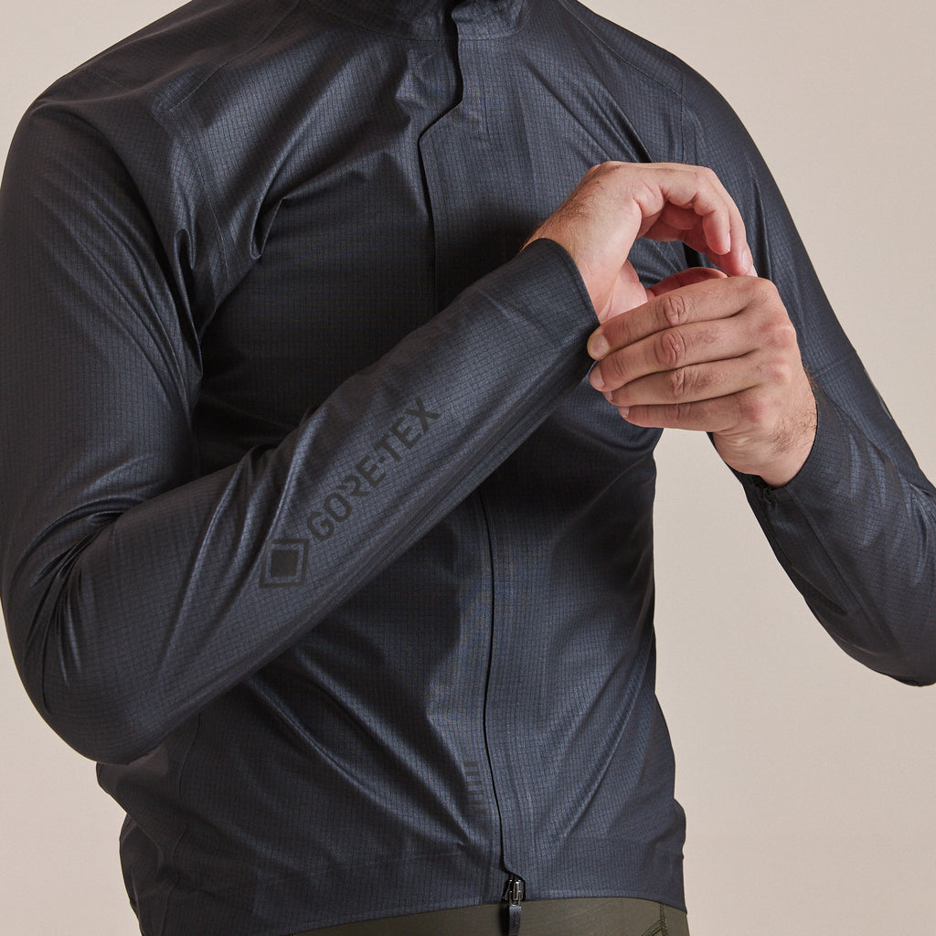 Men's Pro Team Gore-Tex LW Rain Jacket II - Black/Black