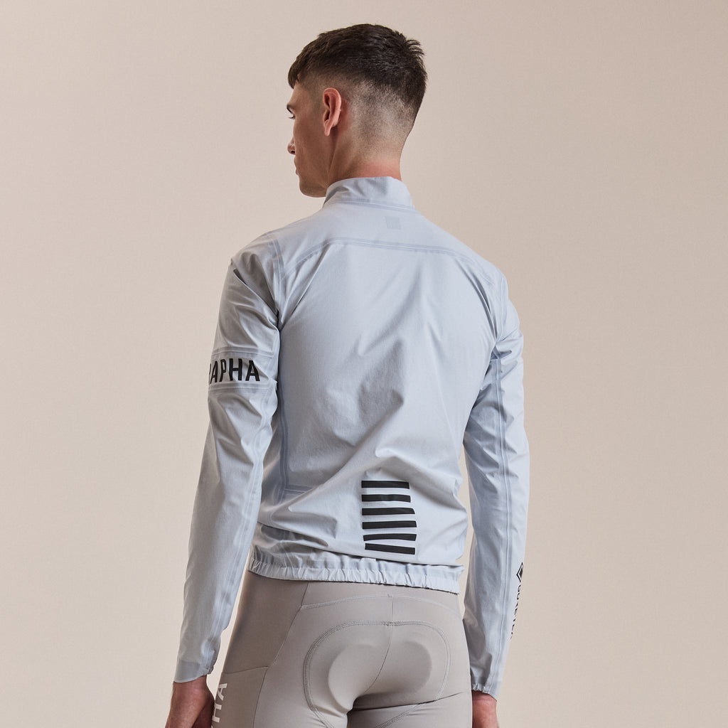 Men's Pro Team Gore-Tex LW Rain Jacket II - White/Black