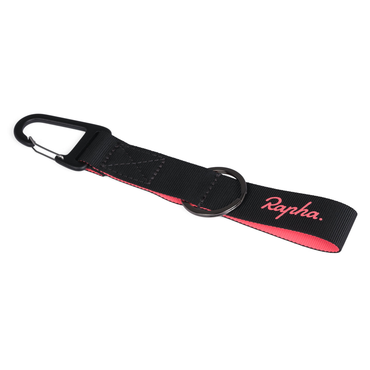 Rapha Key Chain - Black/High-Vis Pink