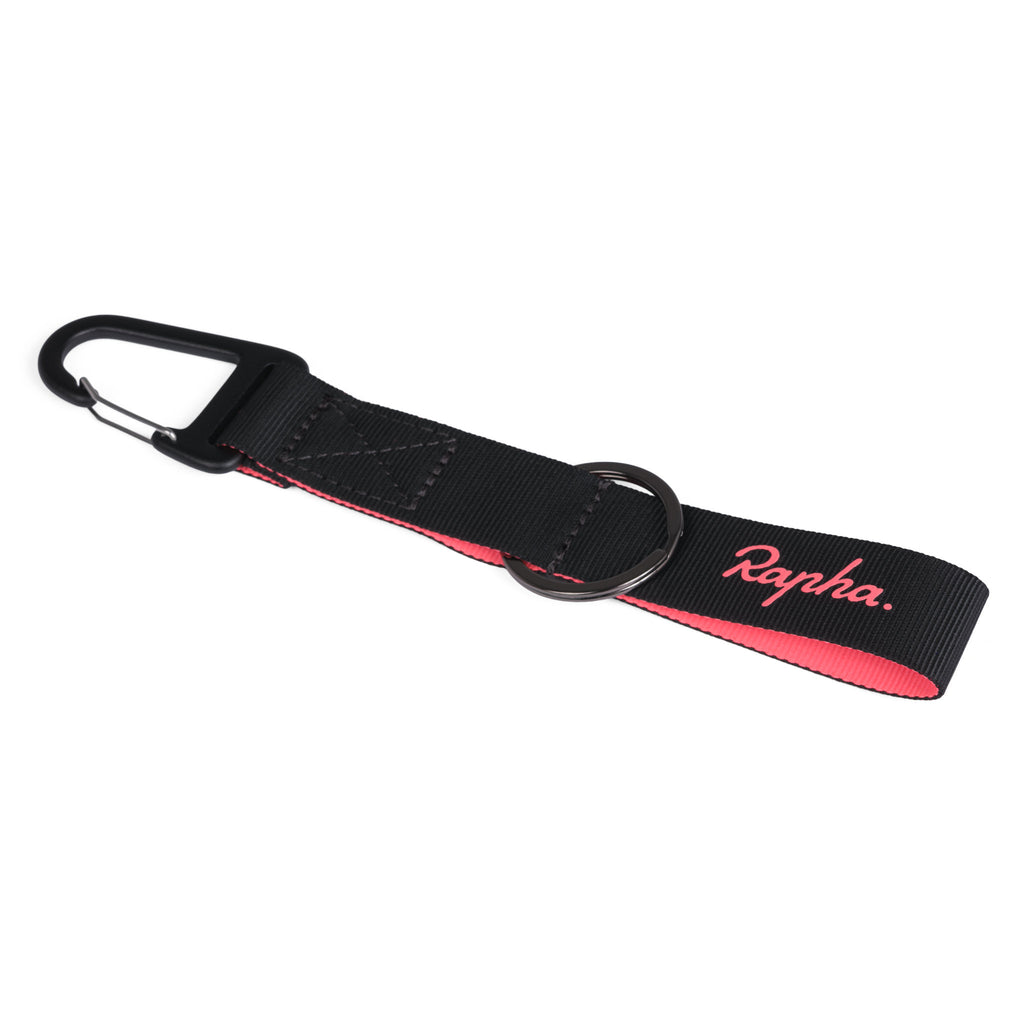 Rapha Key Chain - Black/High-Vis Pink