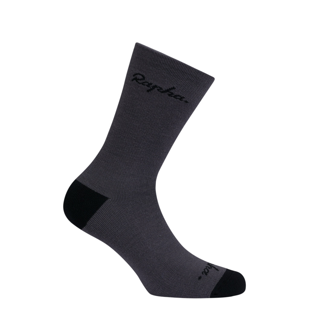 Merino Socks - Regular - Dark Grey/Black