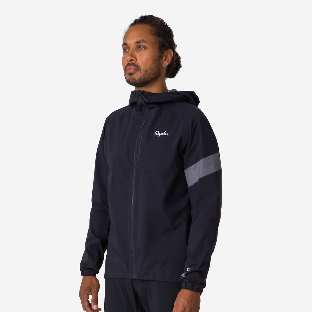 Men's Trail GORE-TEX Infinium Jacket - Black/Light Grey