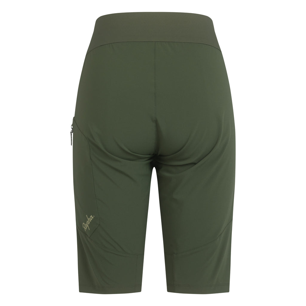 Women's Trail Fast & Light Shorts - Deep Olive Green/Olive Green