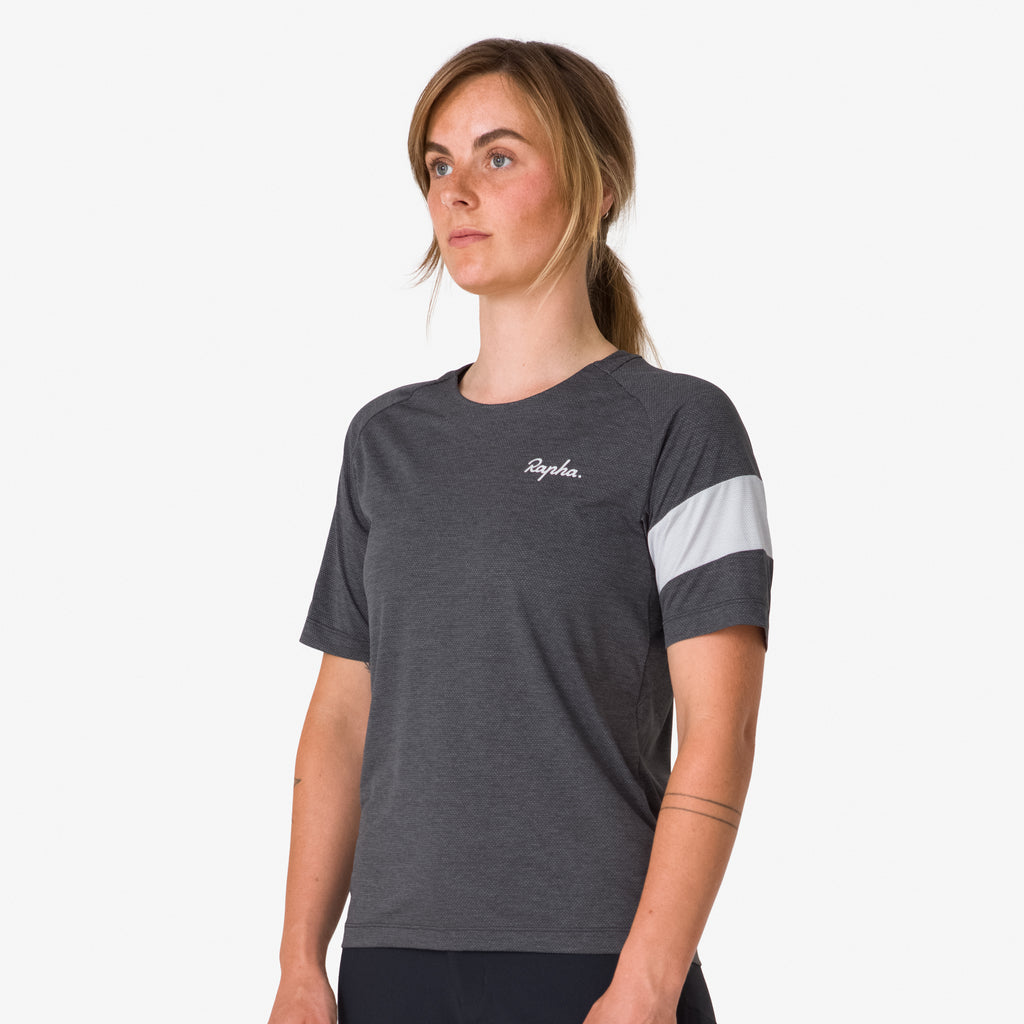 Women's Trail Technical T-Shirt - Dark Grey/Light Grey