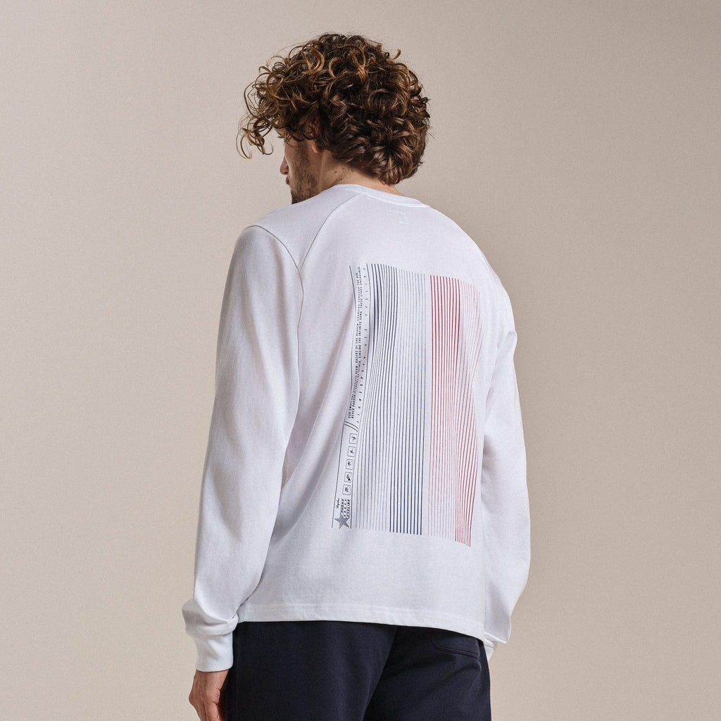 USA Men's Long Sleeve Cotton T-Shirt - Multicolour
