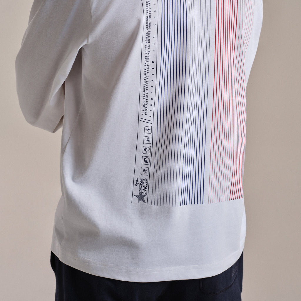 USA Men's Long Sleeve Cotton T-Shirt - Multicolour