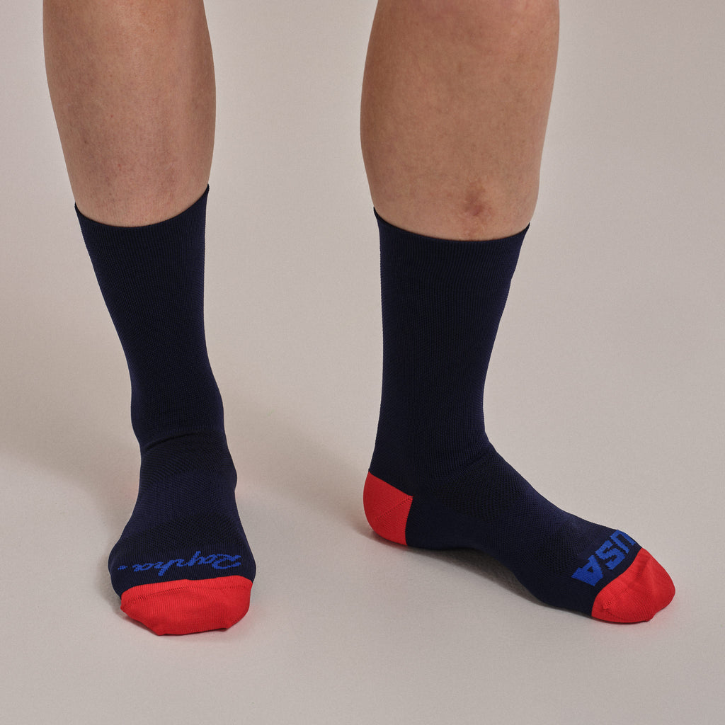 USA Pro Team Socks - Regular - Steel Navy
