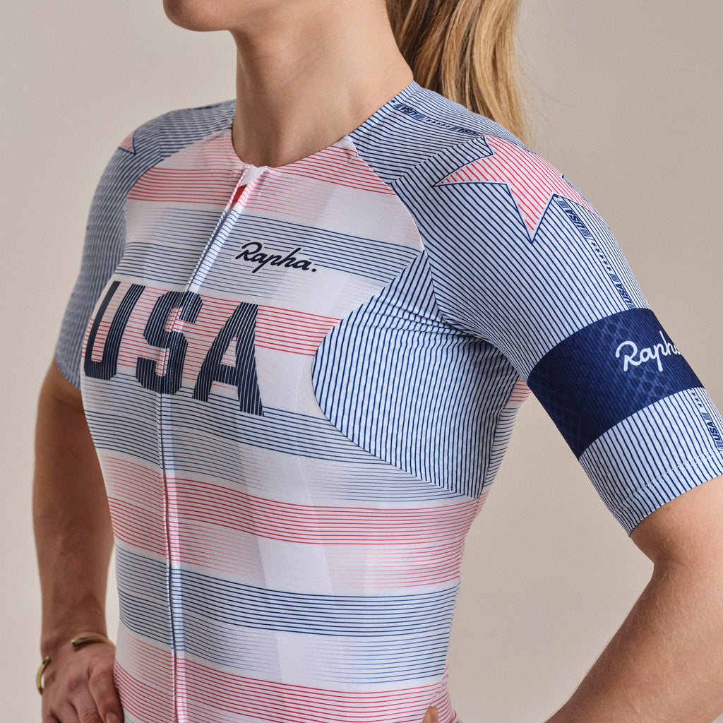 USA Women's Pro Team Aero Jersey - Multicolour