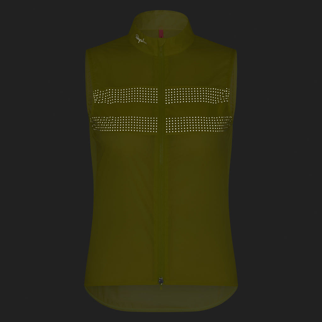 Women's Brevet Wind Gilet III - Chartreuse/Silver