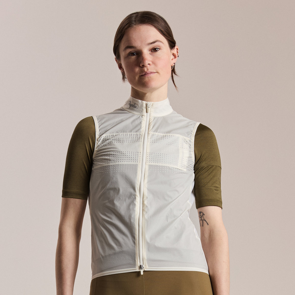 Women's Brevet Wind Gilet III - Cream/Silver