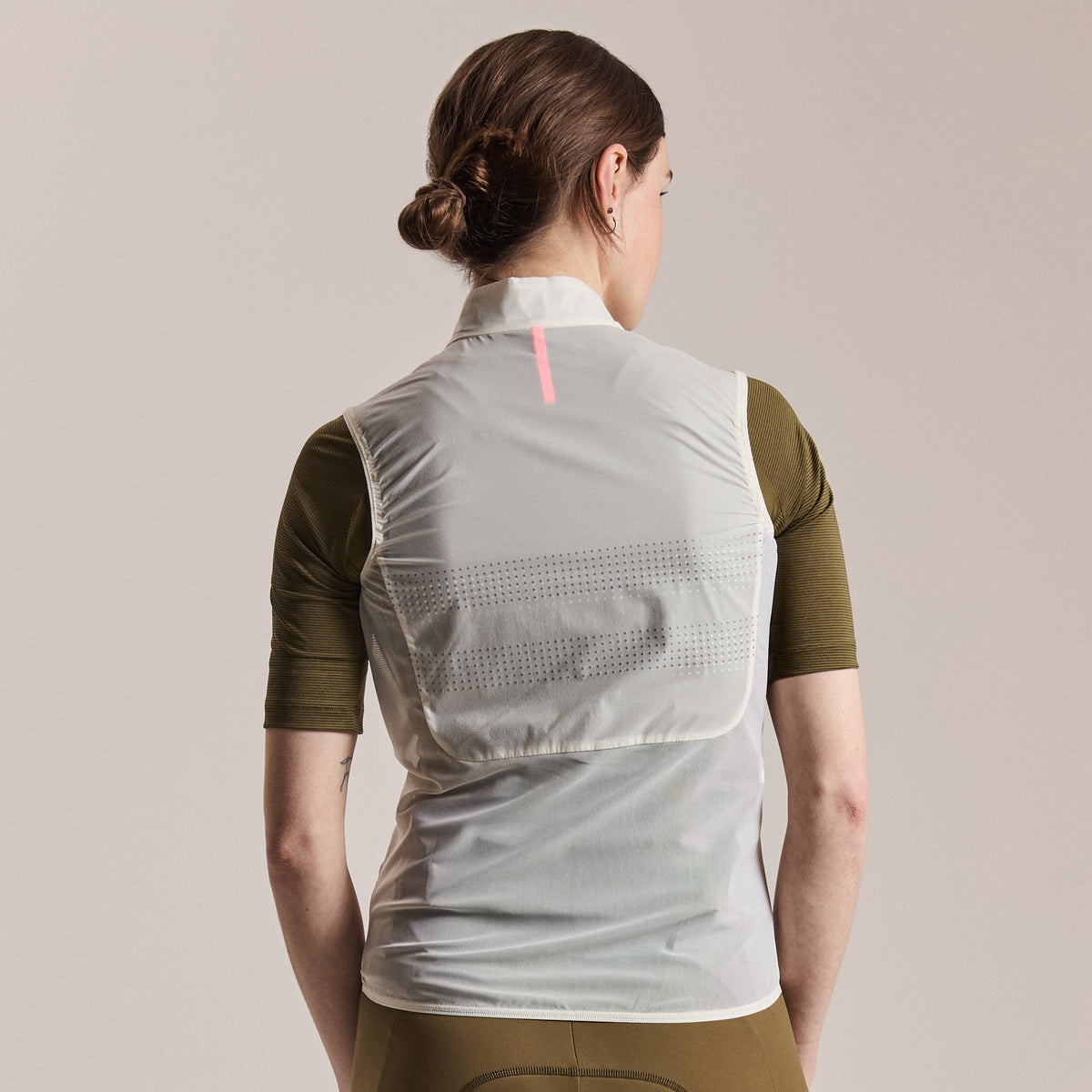 Women's Brevet Wind Gilet III - Cream/Silver