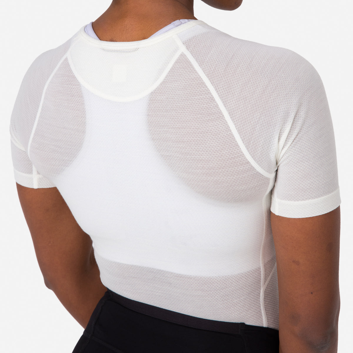 Women's Merino Lightweight Base Layer - SS - Cream/White