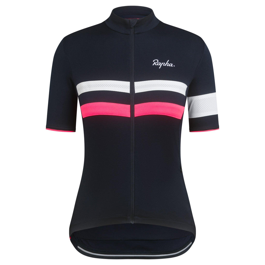 Women's Brevet Jersey - Dark Navy/High-Vis Pink