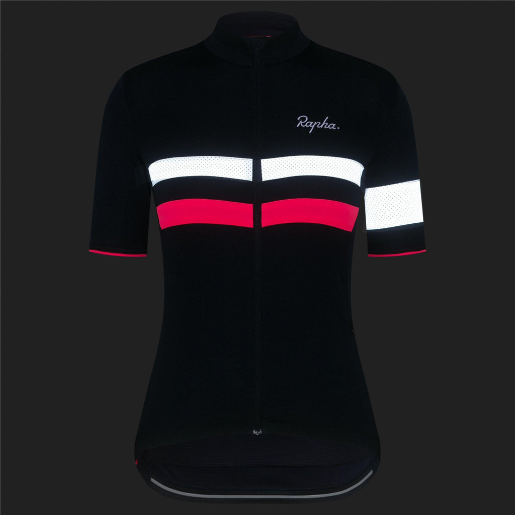 Women's Brevet Jersey - Dark Navy/High-Vis Pink