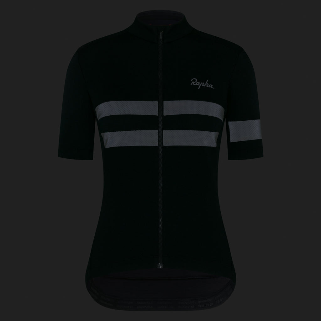 Women's Brevet Jersey - Black/Black Reflective