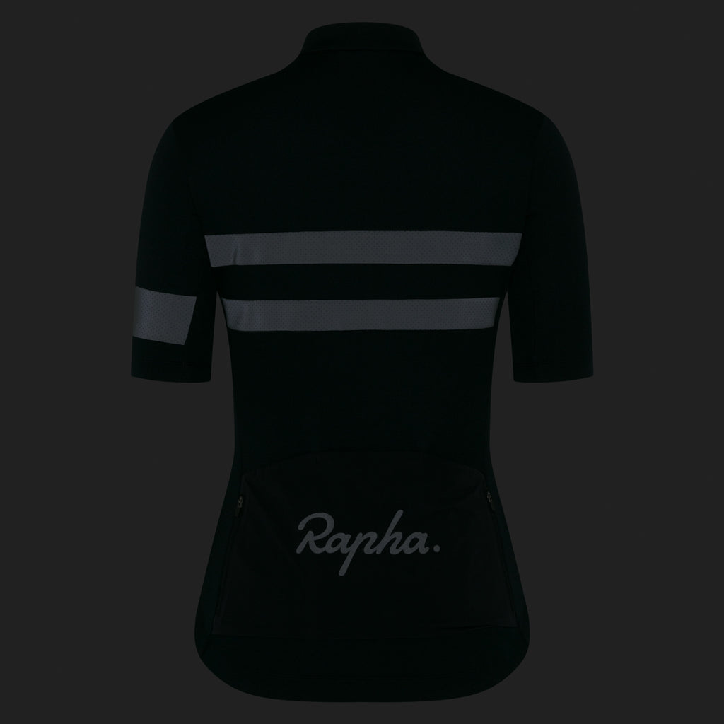 Women's Brevet Jersey - Black/Black Reflective