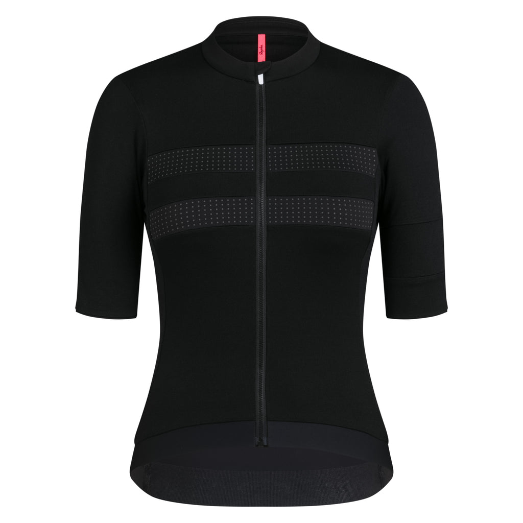 Women's Brevet Merino Jersey III - Black/Black