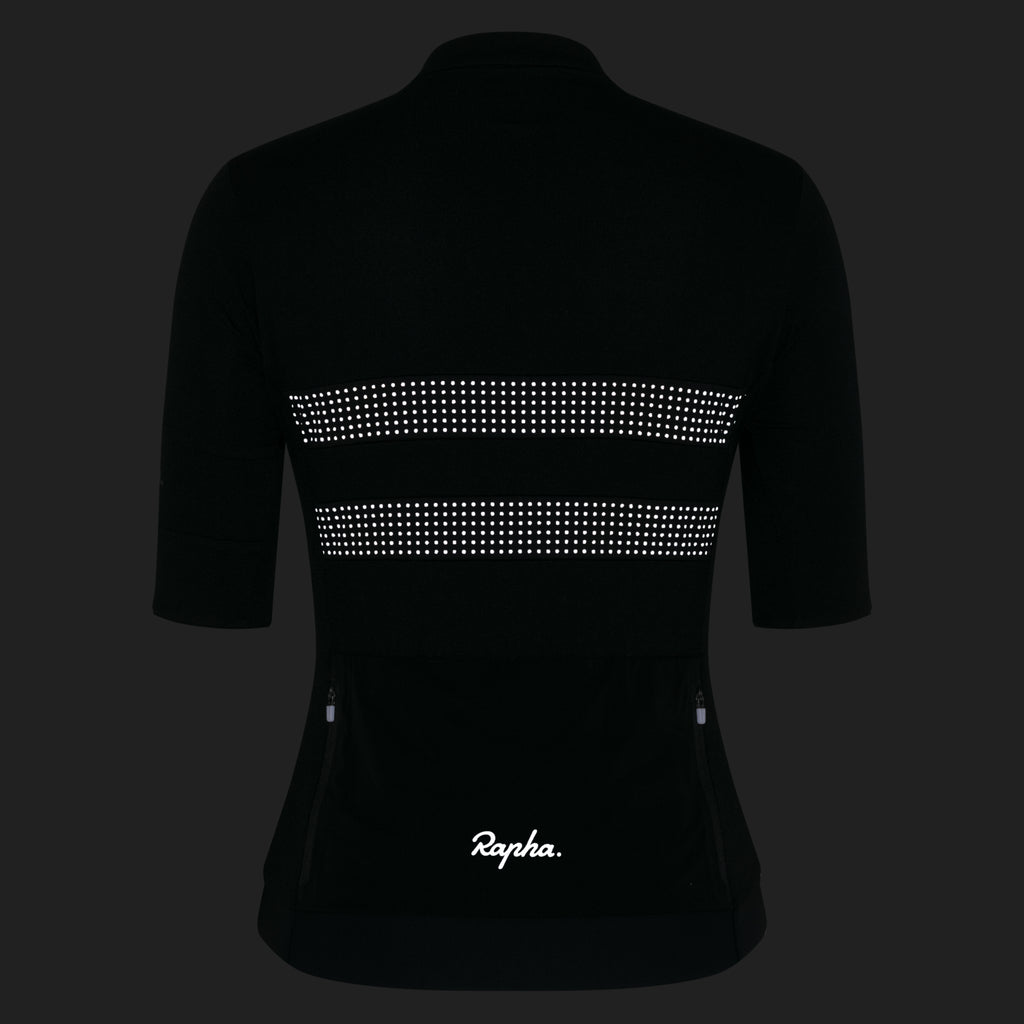 Women's Brevet Merino Jersey III - Black/Black