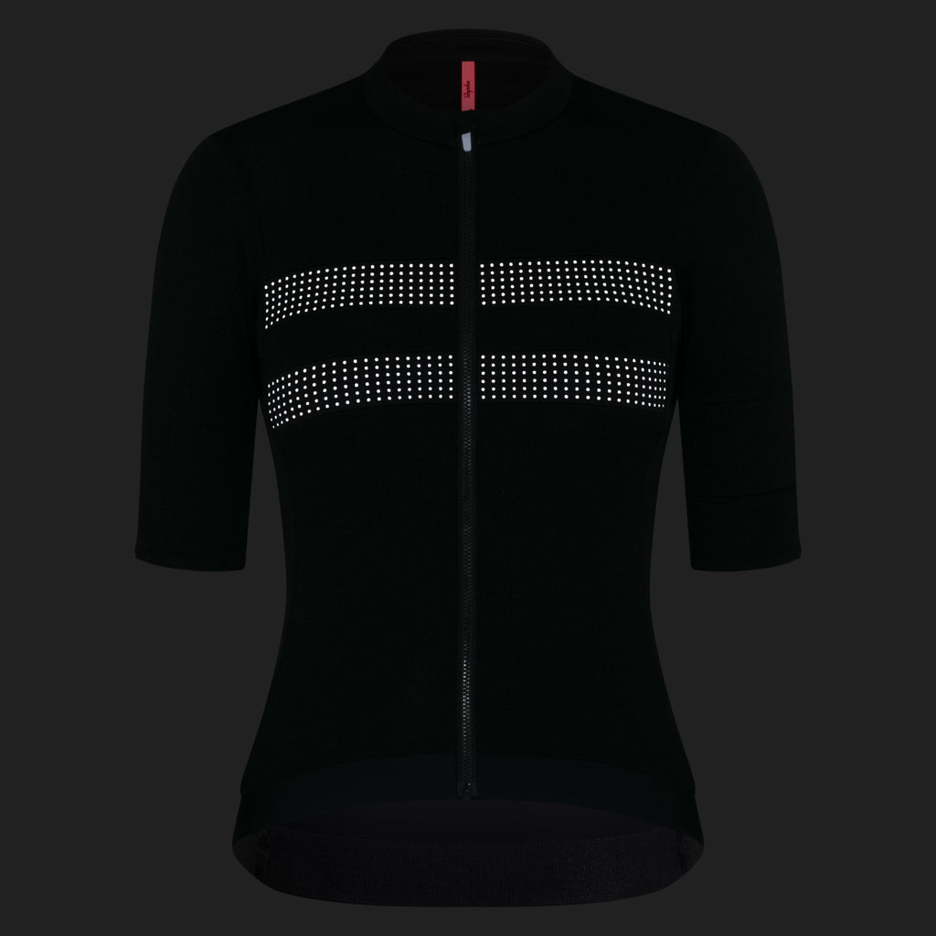 Women's Brevet Merino Jersey III - Black/Black