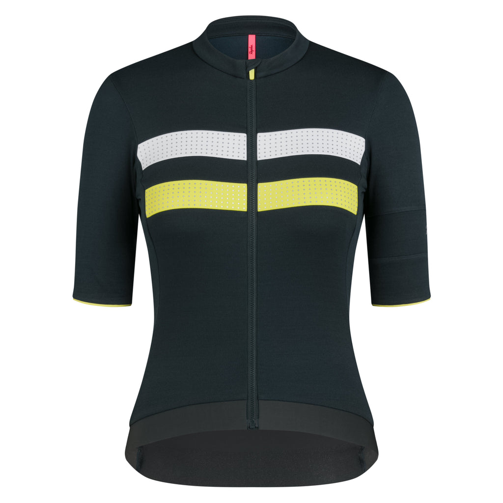 Women's Brevet Merino Jersey III - Dark Forest/Silver