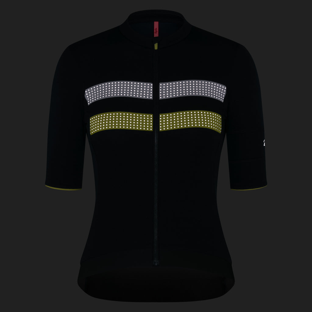 Women's Brevet Merino Jersey III - Dark Forest/Silver
