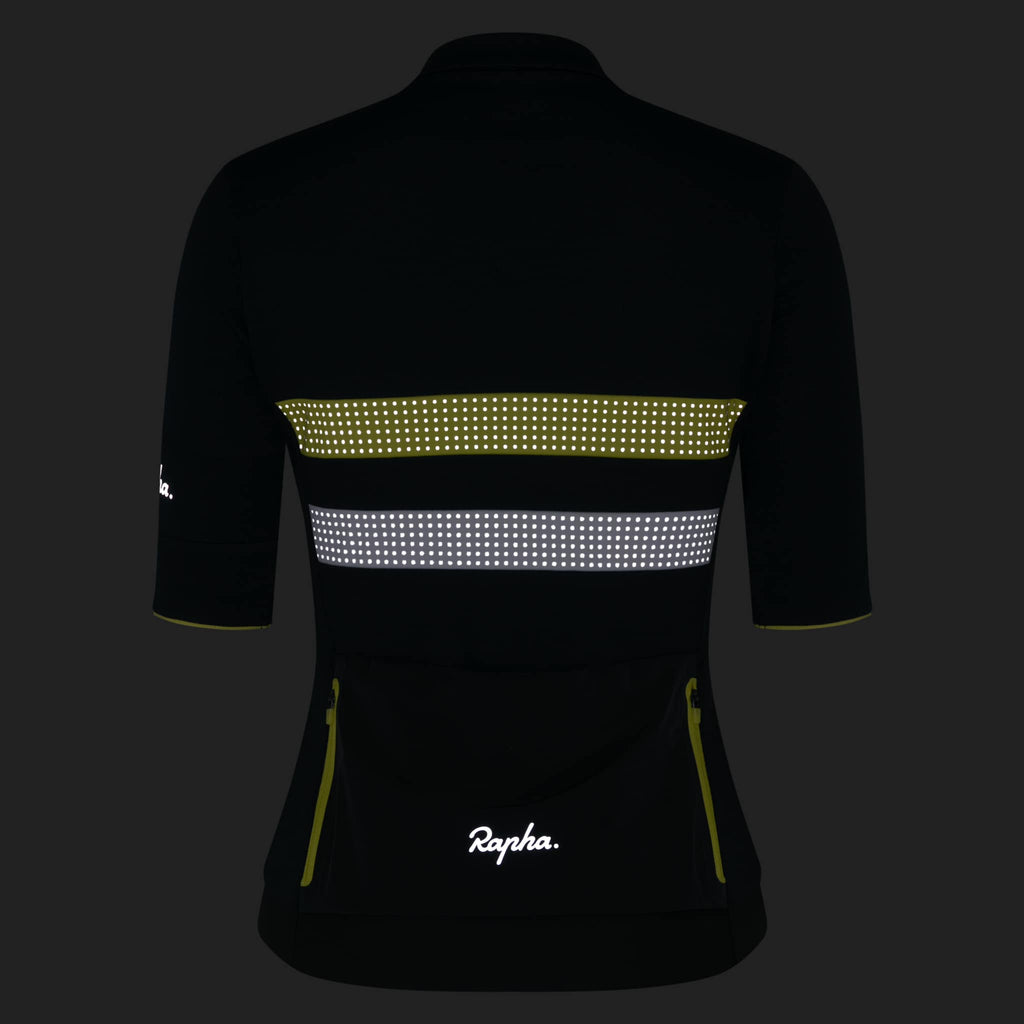 Women's Brevet Merino Jersey III - Dark Forest/Silver