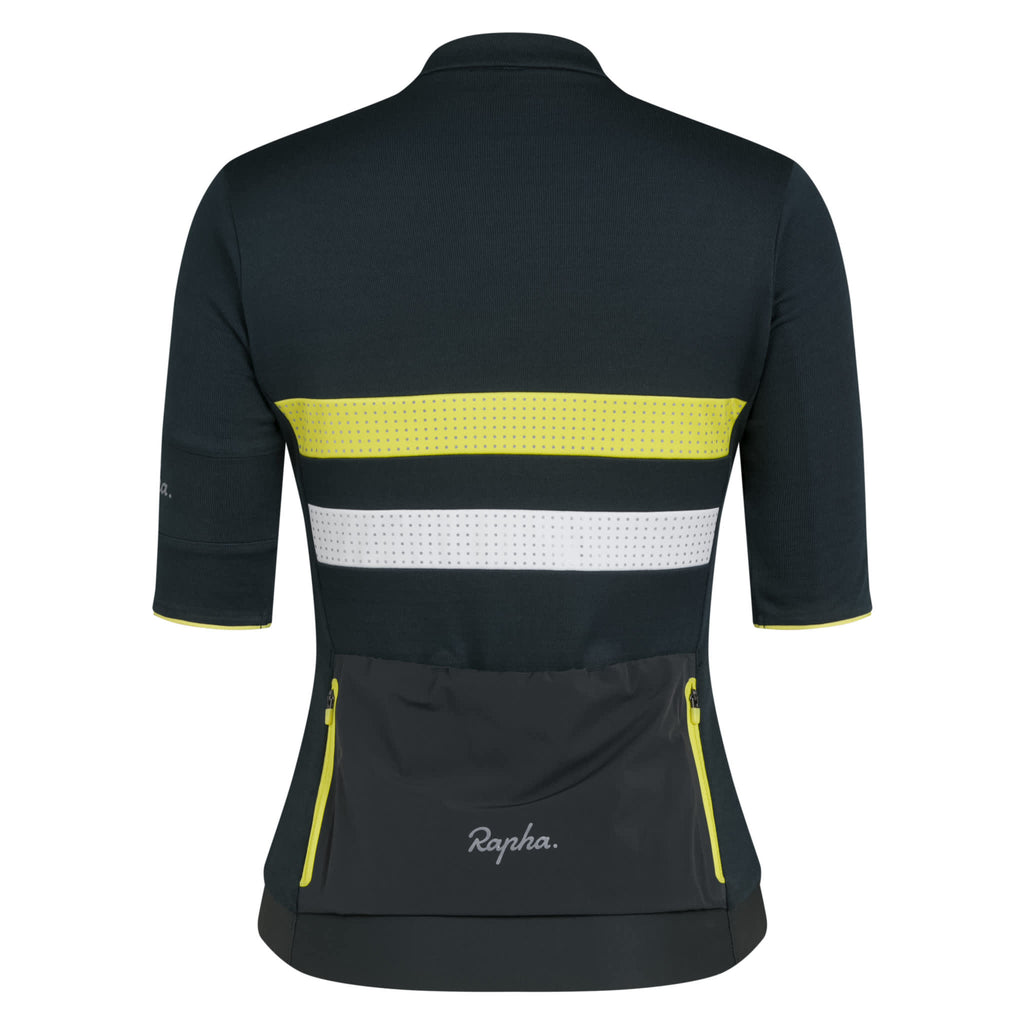 Women's Brevet Merino Jersey III - Dark Forest/Silver