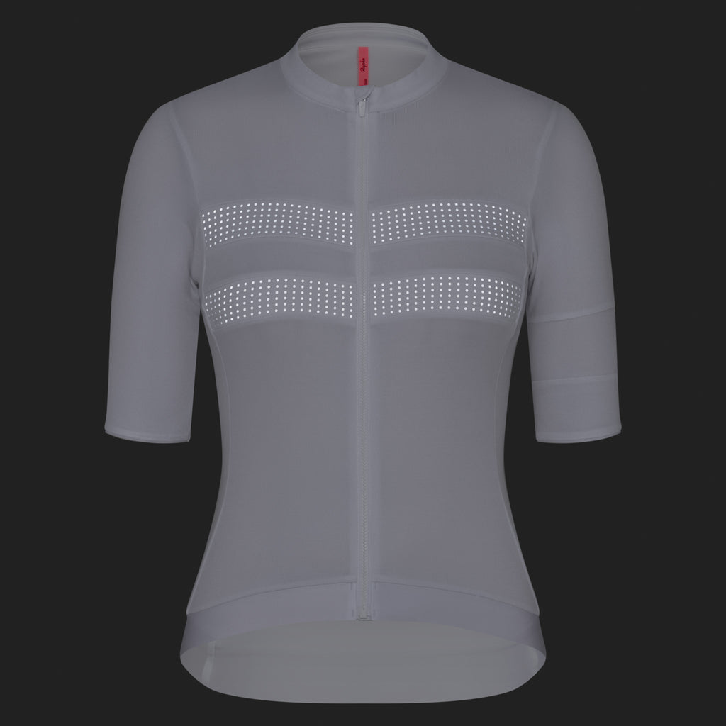 Women's Brevet Merino Jersey III - White/Silver