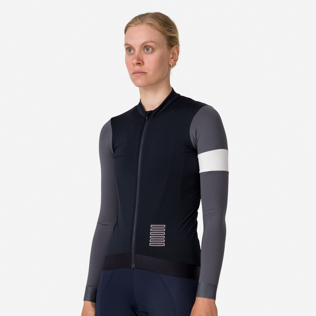 Women's Pro Team Long Sleeve Training Jersey - Black/Carbon Grey