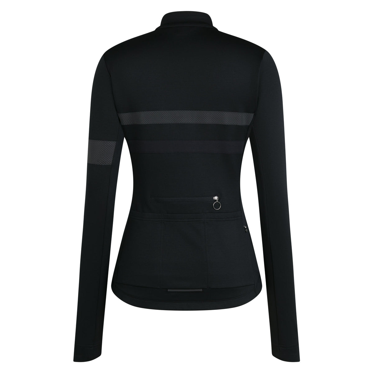 Women's Brevet Long Sleeve Jersey - Black/Black Reflective