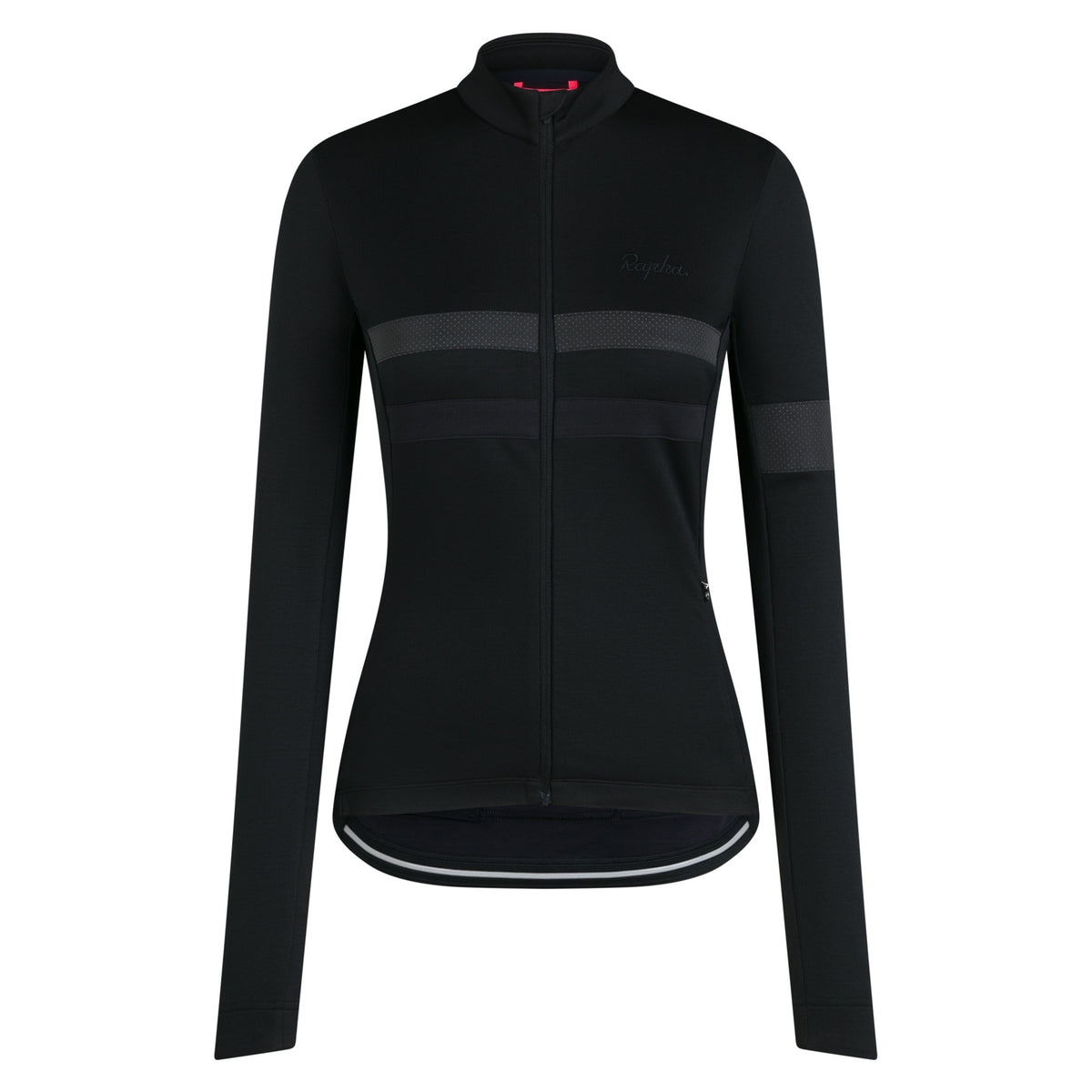 Women's Brevet Long Sleeve Jersey - Black/Black Reflective