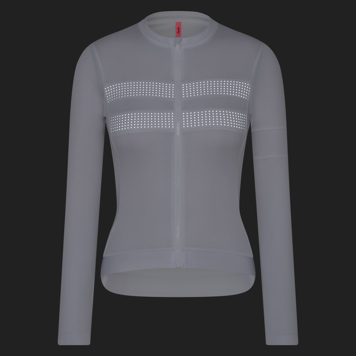 Women's Brevet Long Sleeve Merino Jersey III - White/Silver