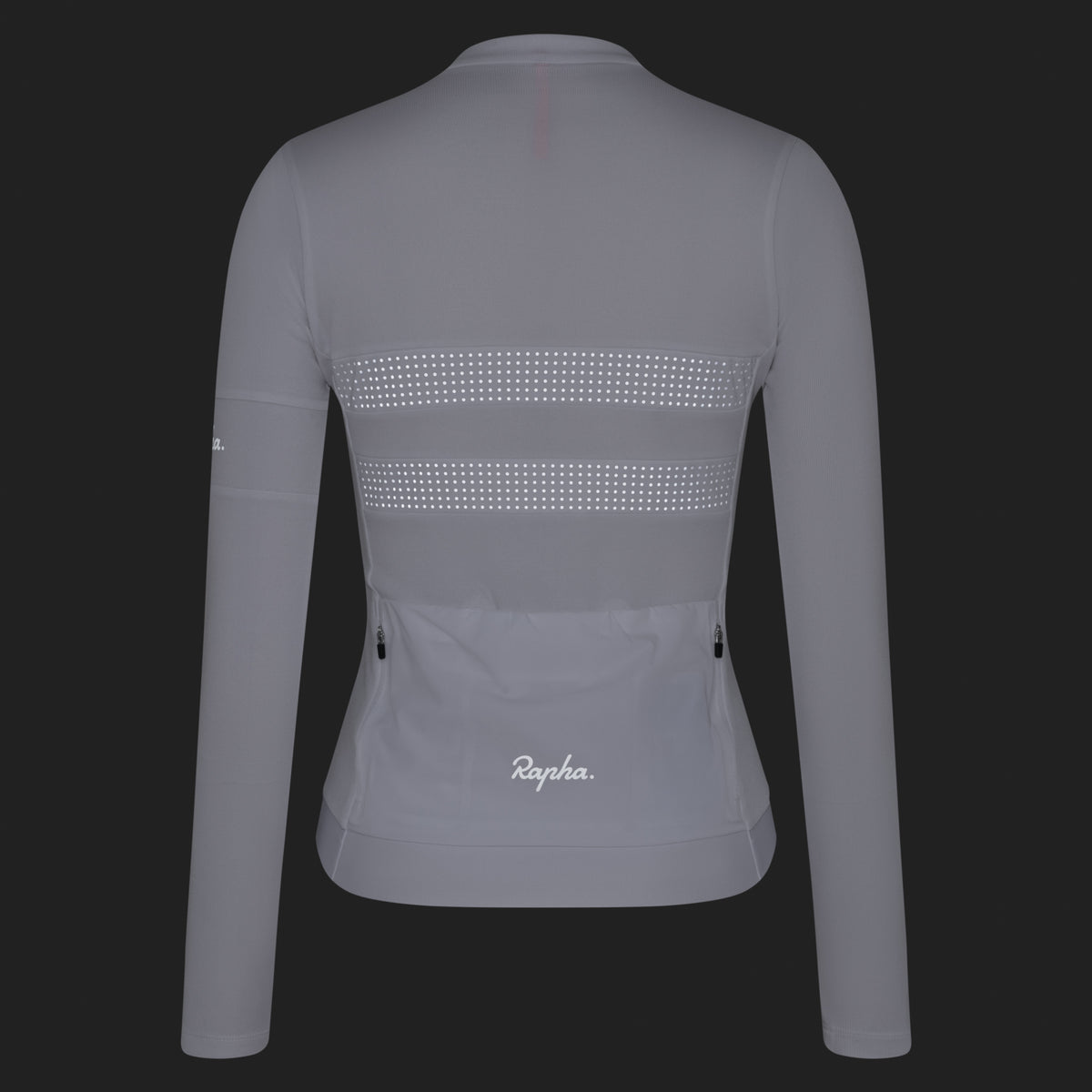 Women's Brevet Long Sleeve Merino Jersey III - White/Silver