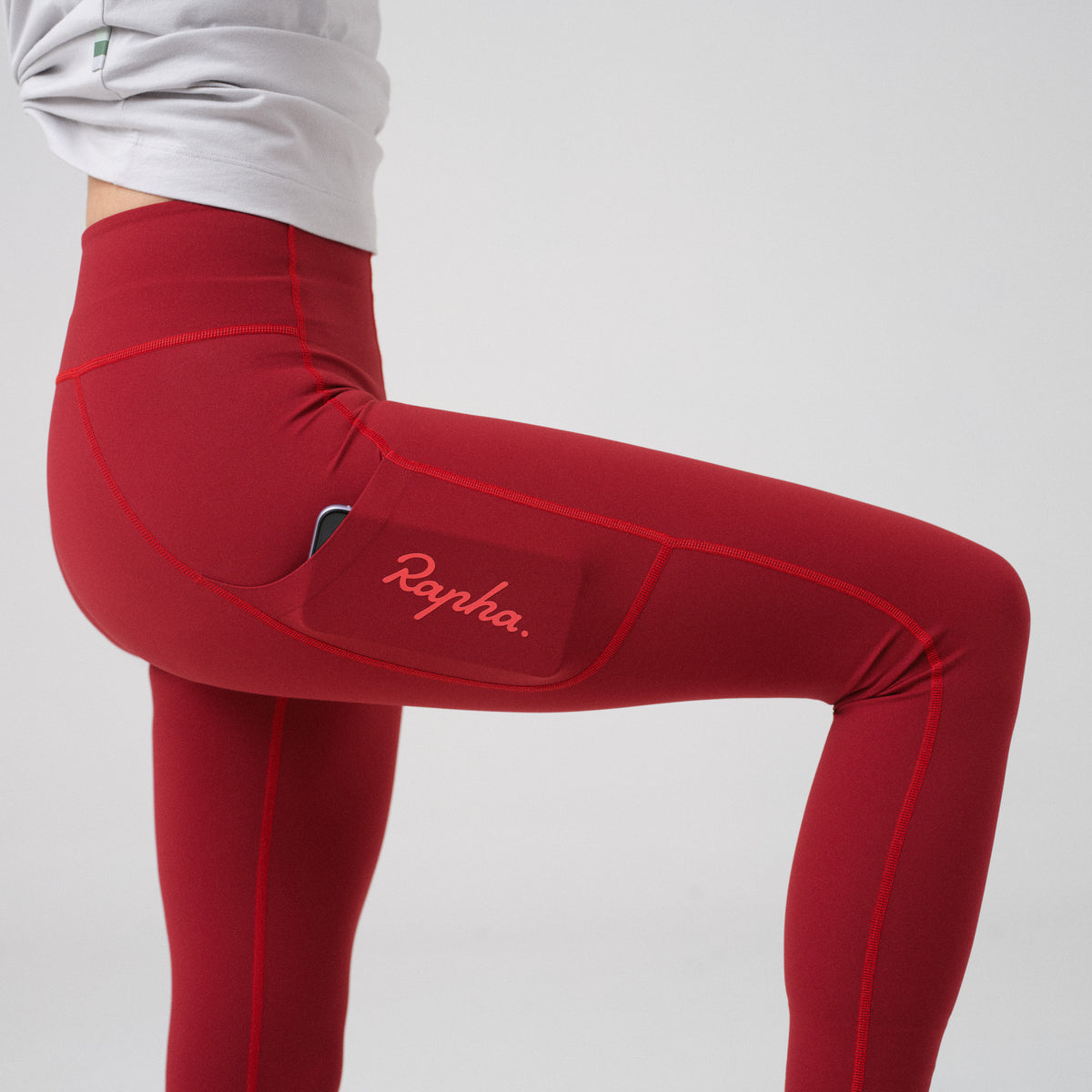 Women's All Day Leggings 7/8 - Dark Red