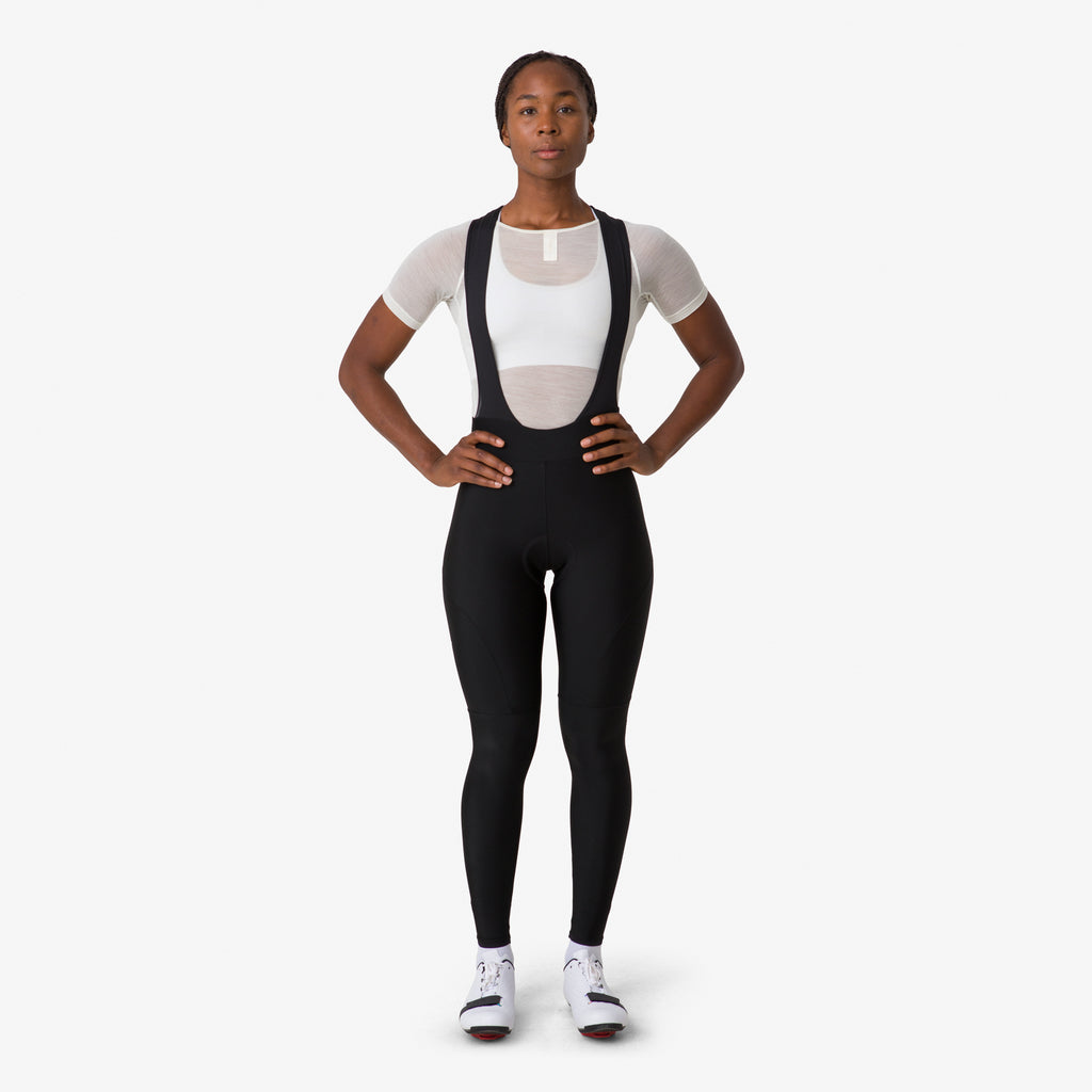 Women's Core Winter Tights With Pad - Black